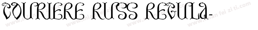 Couriere Russ Regula字体转换